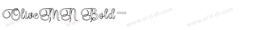 OliveMN Bold字体转换